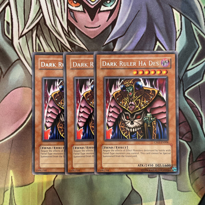 CP05-EN008 x3 Dark Ruler Ha Des Rare Excellent Condition Yugioh