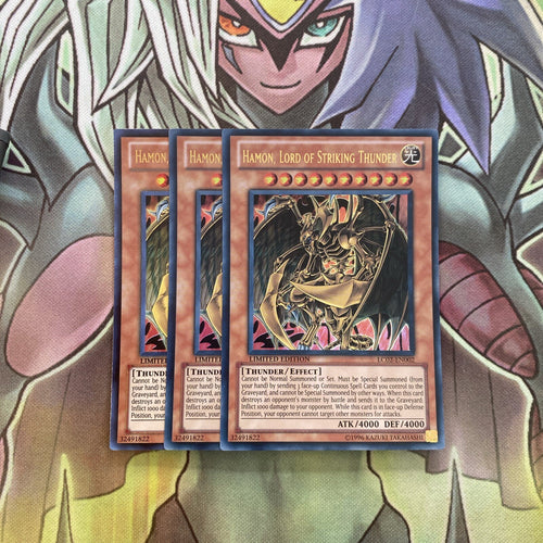 LC02-EN002 x3 Hamon, Lord of Striking Thunder Ultra Excellent Condition Yugioh