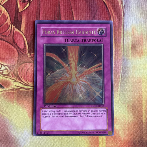 FOTB-EN055 Radiant Mirror Force 1st Edition ULTIMATE Rare Mint/ NM ITA Yugioh