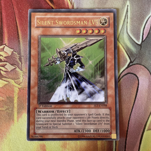 FET-EN008 Silent Swordsman LV5 1st Edition Ultimate Rare Yugioh Card LP/NM