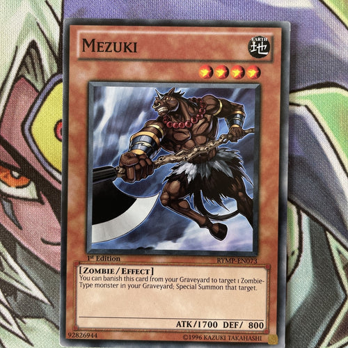 RYMP-EN073 Mezuki Common 1st Edition Near Mint YuGiOh Card