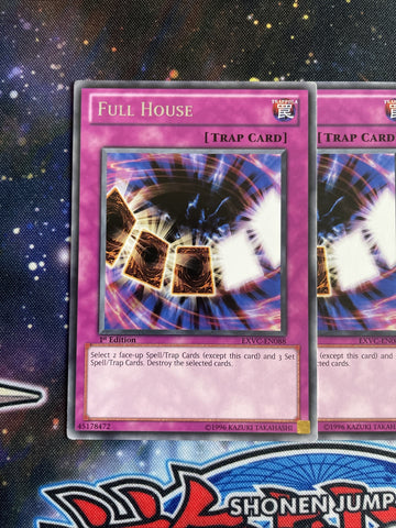 EXVC-EN088 x3 Full House Common Playset Yugioh (back)