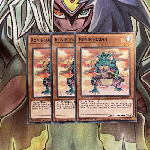 SDFC-EN023 x3 Ronintoadin Common Excellent Condition Yugioh