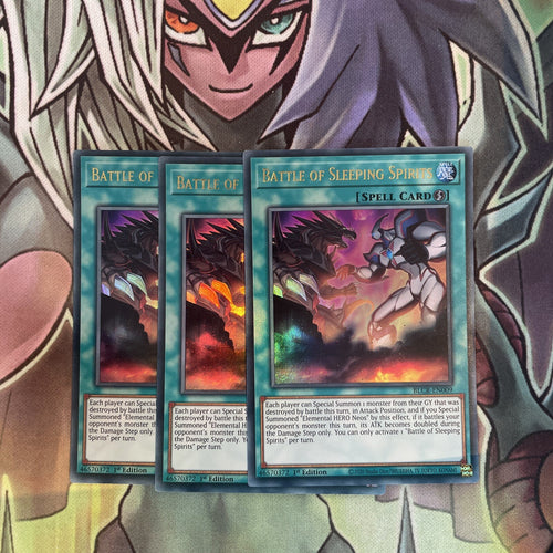 BLCR-EN009 x3 Battle of Sleeping Spirits Ultra Rare Excellent Condition Yugioh