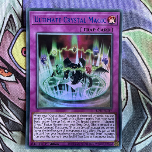 LDS1-EN117 Ultimate Crystal Magic Blue Ultra Rare 1st Edition NM Yugioh Card
