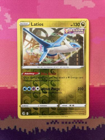 Pokemon Card Latios Fusion Strike Reverse Holo Rare 194/264 Near Mint