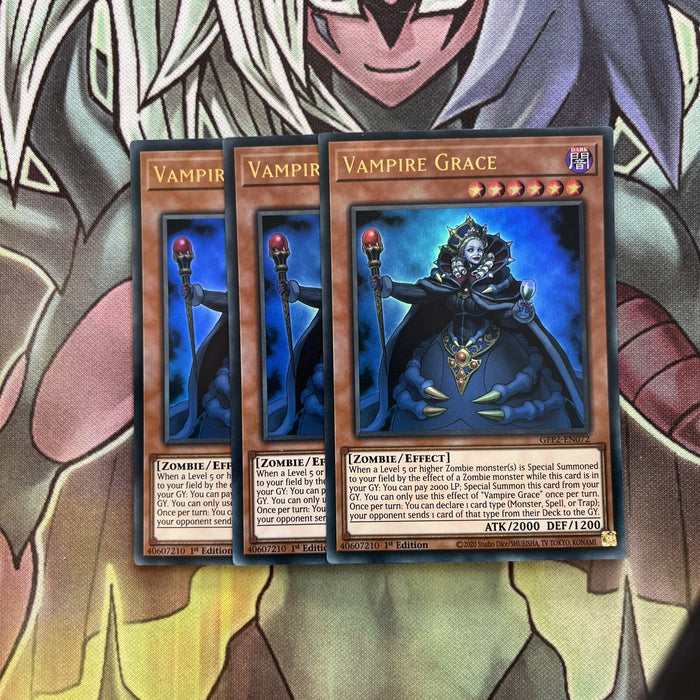 GFP2-EN072 x3 Vampire Grace Ultra Rare Excellent Condition Yugioh