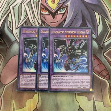 MAMA-EN062 x3 Dragonecro Nethersoul Dragon Ultra Rare Excellent Condition Yugioh