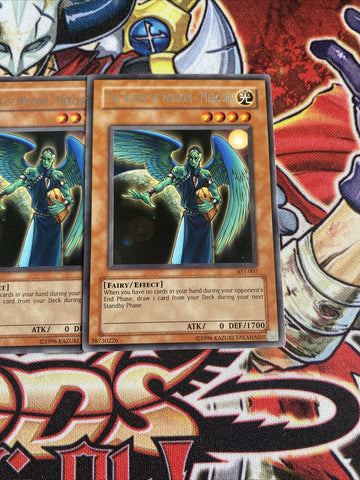 AST-007 x3 The Agent Of Wisdom - Mercury Yugioh Playset (back)