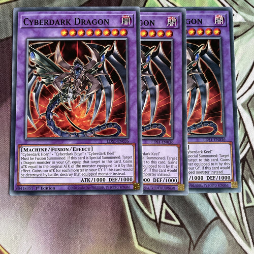 LDS1-EN036 x3 Cyberdark Dragon YuGiOh Playset