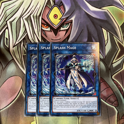 ETCO-EN048 x3 Splash Mage Common Excellent Condition Yugioh