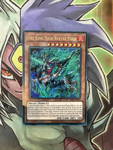 SR14-EN002 Fire King High Avatar Kirin Ultra Rare 1st Edition NM Yugioh Card