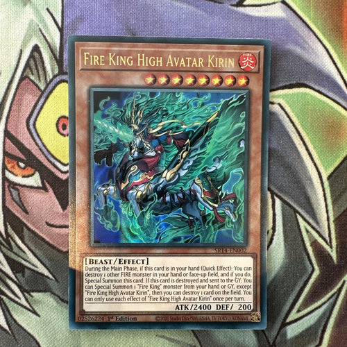 SR14-EN002 Fire King High Avatar Kirin Ultra Rare 1st Edition NM Yugioh Card