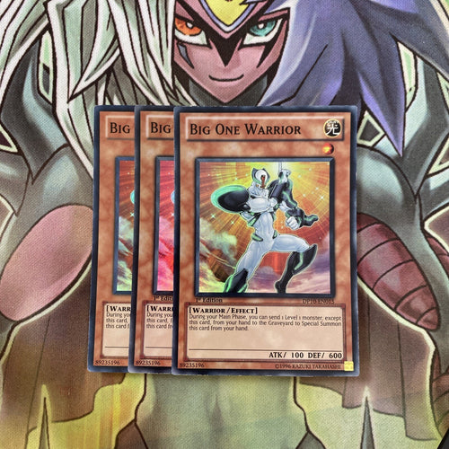 DP10-EN015 x3 Big One Warrior Super Rare Excellent Condition Yugioh
