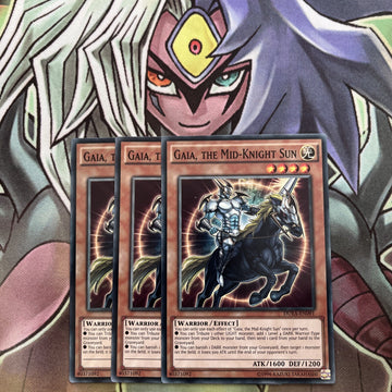 DUEA-EN091 x3 Gaia, the Mid-Knight Sun Common Excellent Condition Yugioh