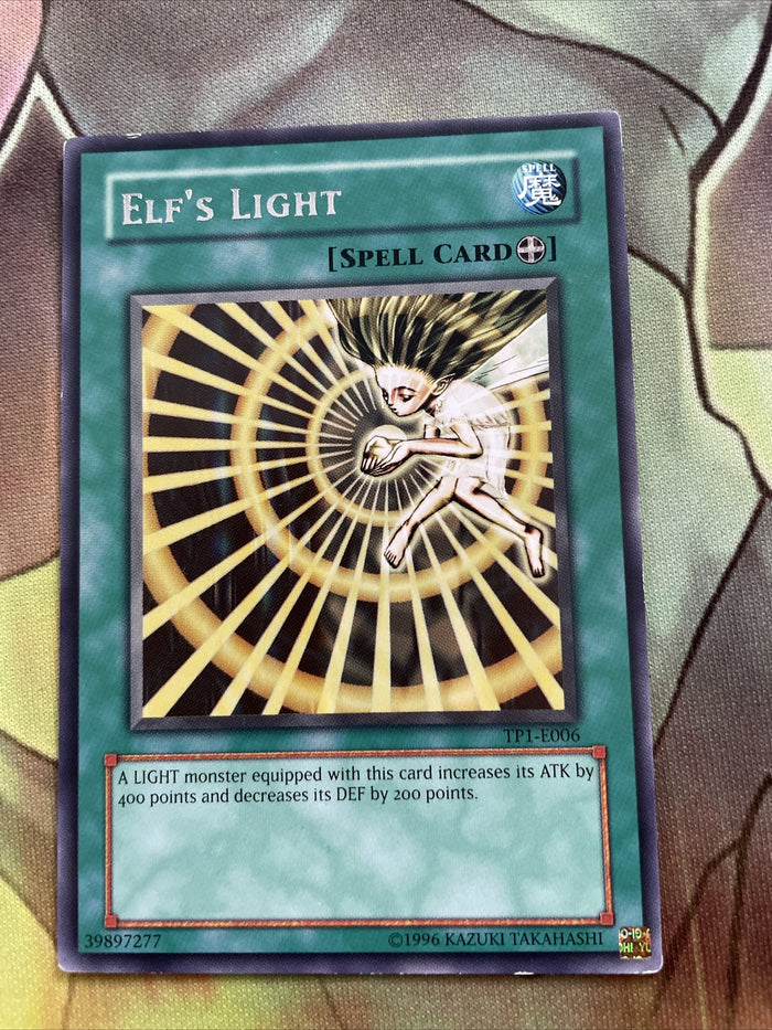 TP1 E006 Yugioh | Elf's Light | Rare LP Condition Yugioh Card