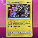 Pokemon Card Alolan Golem Guardians Rising Holo Rare 42/145 Near Mint