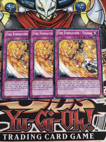 CBLZ-EN071 x3 Fire Formation - Tensen Yugioh Playset