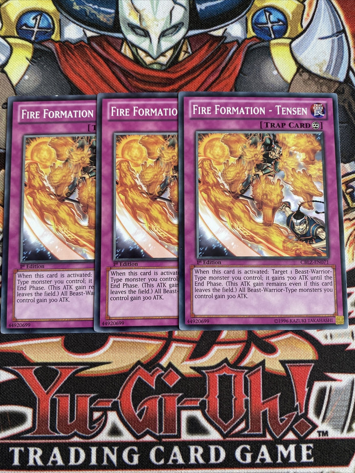 CBLZ-EN071 x3 Fire Formation - Tensen Yugioh Playset