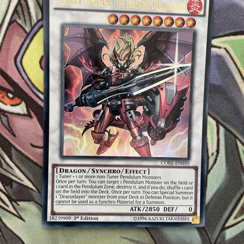 CORE-EN050 Ignister Prominence, The Blasting Dracoslayer 1st NM Yugioh Card