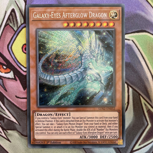 LGS2-EN052 Galaxy-Eyes Afterglow Dragon Secret Rare 1st Edition NM Yugioh Card