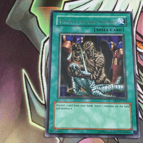 DB1 EN165 Yugioh Tribute To The Doomed - (Rare) Unlimited Edition