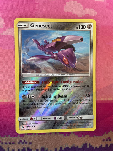 Pokemon Card Genesect Forbidden Light Reverse Holo Rare 127/214 Near Mint