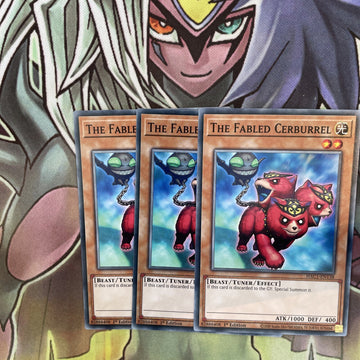 HAC1-EN138 x3 The Fabled Cerburrel Common Excellent Condition Yugioh