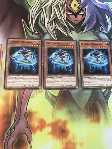 SP14-EN007 x3 Photon Thrasher 1st Edition vg YuGiOh Card