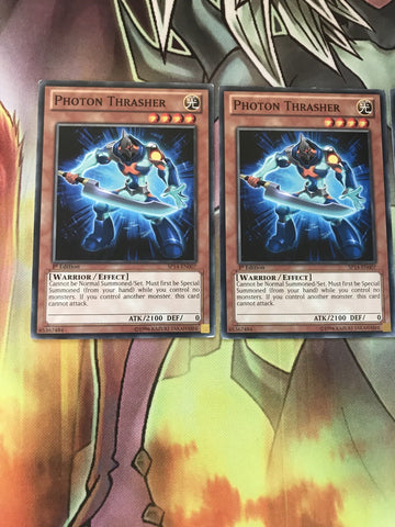 SP14-EN007 x3 Photon Thrasher 1st Edition vg YuGiOh Card (back)