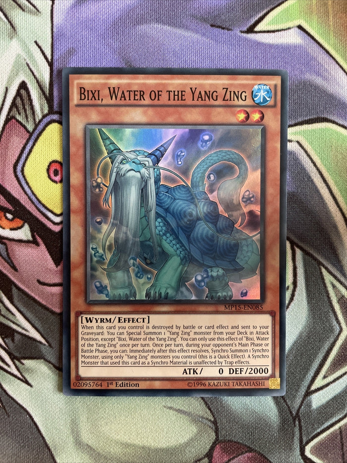 MP15-EN085 Bixi, Water Of The Yang Zing Super Rare 1st Edition NM Yugioh Card