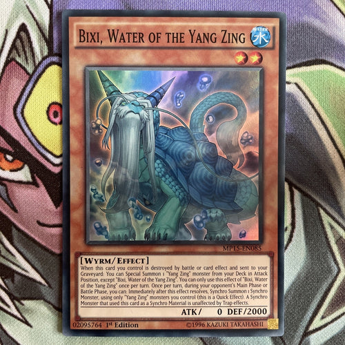 MP15-EN085 Bixi, Water Of The Yang Zing Super Rare 1st Edition NM Yugioh Card