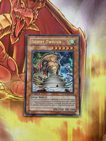 TAEV-EN034 Desert Twister Ultra Rare 1st Edition Yugioh