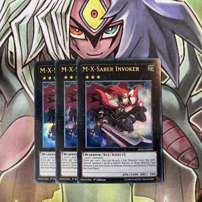 DUSA-EN095 x3 M-X-Saber Invoker Ultra Rare Excellent Condition Yugioh