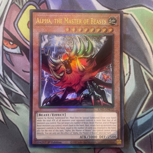 RA01-EN022 Alpha, The Master Of Beasts New Ultimate Rare NM 1st Edition Yugioh