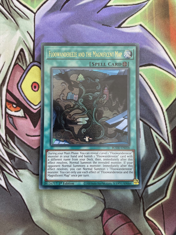 BODE-EN058 Floowandreeze And The Magnificent Map 1st Edition NM Yugioh Card