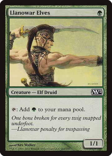 Llanowar Elves - Magic 2012 Excellent Magic MTG
