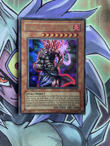 LOD-070 Hino-Kagu-Tsuchi Ultra Rare 1st Edition NM Yugioh Card