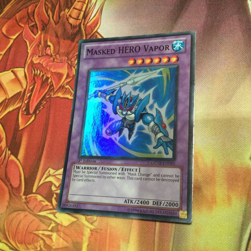 GENF-EN095 Masked HERO Vapor SUPER RARE 1st YUGIOH