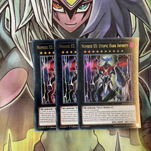 DANE-EN093 x3 Number XX: Utopic Dark Infinity Ultra Excellent Condition Yugioh