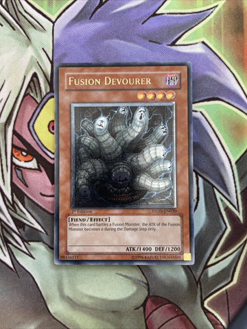 STON-EN020 Fusion Devourer Ultimate Rare 1st Edition NM Yugioh Card