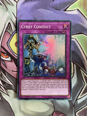 FIGA-EN042 Cynet Conflict Super Rare 1st Edition NM Yugioh Card