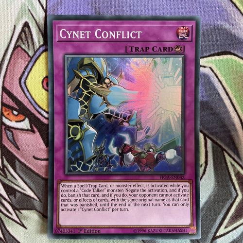 FIGA-EN042 Cynet Conflict Super Rare 1st Edition NM Yugioh Card