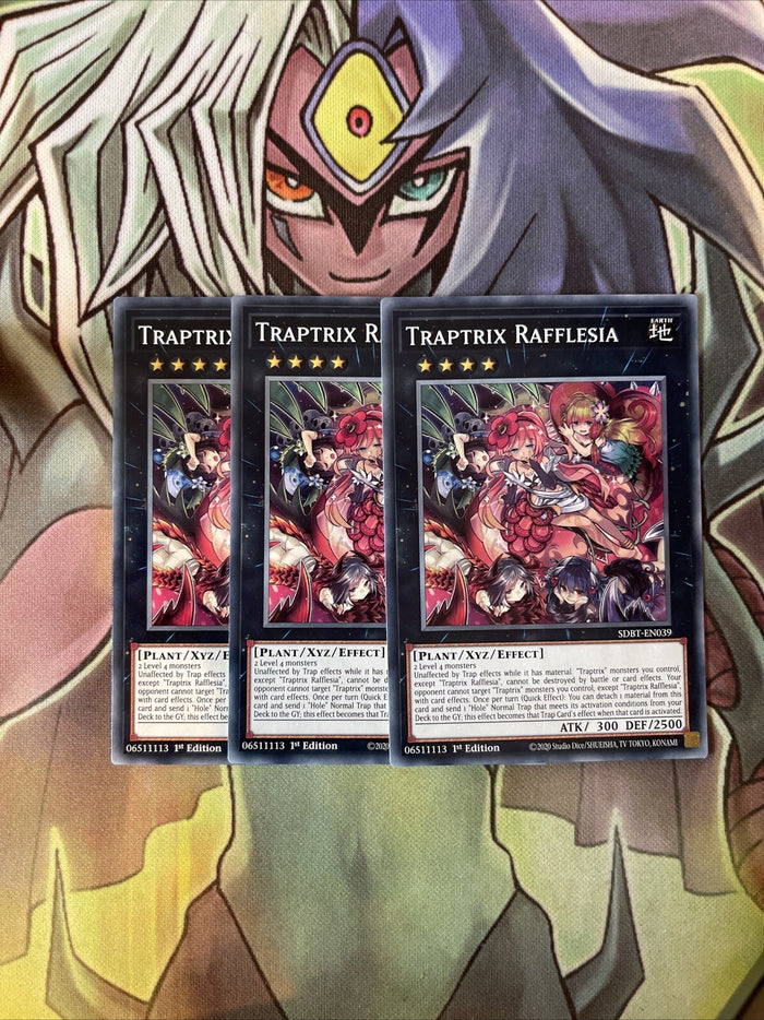SDBT-EN039 x3 Traprix Rafflesia Common Excellent Condition Yugioh
