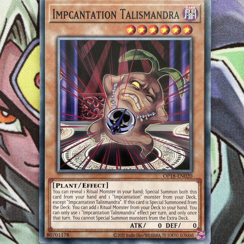 OP18-EN020 Impcantation Talismandra Common UNL Edition Near Mint Yugioh