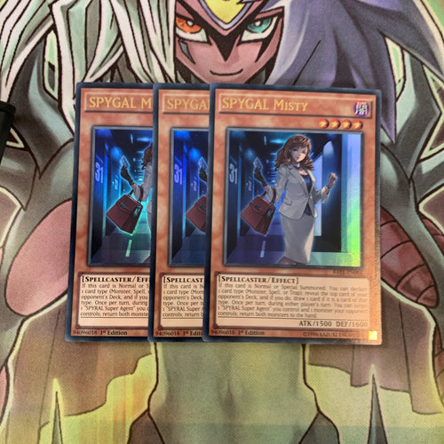 RATE-EN086 x3 SPYGAL Misty Ultra Rare Excellent Condition Yugioh