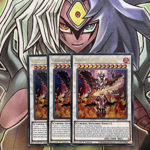 GFP2-EN134 x3 Geomathmech Final Sigma Ultra Rare Excellent Condition Yugioh