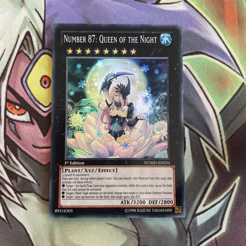 NUMH-EN034 Number 87: Queen Of The Night Super Rare 1st Edition NM Yugioh Card