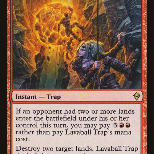 Lavaball Trap- Zendikar Excellent Magic MTG