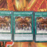 LDK2-ENY29 x3 Contract With Exodia Near Mint/Mint Pack Fresh Yugioh